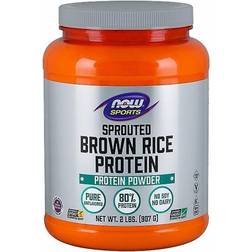 Now Foods Sports Sprouted Brown Rice Protein Powder Pure Unflavored 2 lbs (907 g)