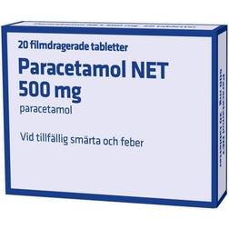 Paracetamol NET 500mg 20 st Tablett