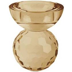 Present Time Crystal Bowl Small Beige Ljusstake