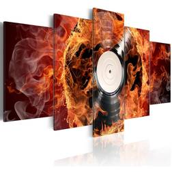 Arkiio Vinyl on fire 100x50 Tavla