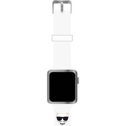 Karl Lagerfeld Apple Watch 38/40/41mm Armband Choupette Vit