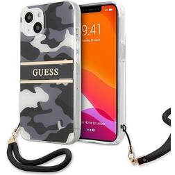 Guess Camo Case with Hand Strap for iPhone 13 mini