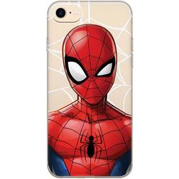 Marvel Spider Man Case (iPhone SE3/SE2/8/7) Transparent/röd