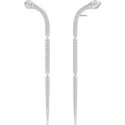 Julie Sandlau Boa Chandelier Earrings - Silver/Transparent