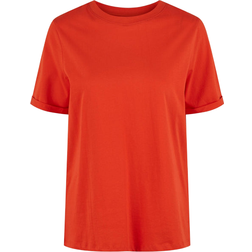 Pieces Pcria T-shirt - Tangerine Tango