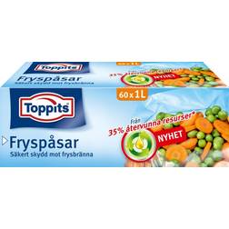 Toppits Fryspåsar 1L 60st Köksförvaring