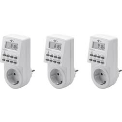 Pro 3 pcs Digital timer white controls electronic