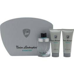 Lamborghini Essenza Gift Set EDT Aftershave Balm Shower Gel