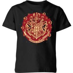 Harry Potter Hogwarts Christmas Crest Kids' T-Shirt 9-10