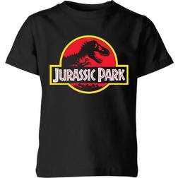 Classic Jurassic Park Logo Kid's T-shirt - Black