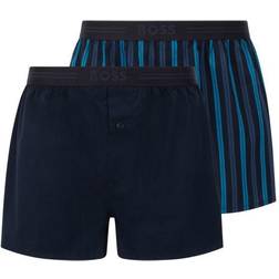 HUGO BOSS Woven Boxer Shorts With Fly 2-pak