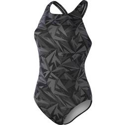 Speedo Hyperboom Medalist Swimsuit - Black/Grey