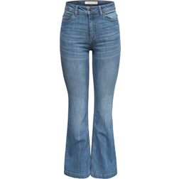 JdY Flora Flared High Jeans - Blue/Medium Blue Denim