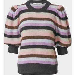 Gestuz Alphagz ss Multi Striped Pullover Dam Sweaters