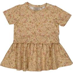 Wheat Baby's Adea Dress - Barely Beige Small Flowers