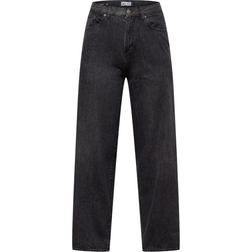 Urban Classics High Waist 90s Wide Leg Denim Jeans - Black