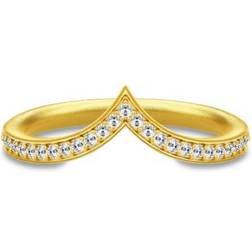 Julie Sandlau Ocean Crest Ring - Gold/Transparent