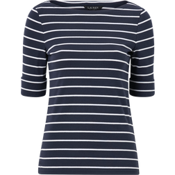 Lauren Ralph Lauren Women's striped T-shirt with French sleeves, Multicoloured