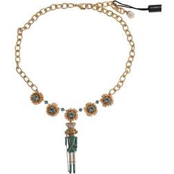 Dolce & Gabbana Floral Necklace - Gold/Multicolour