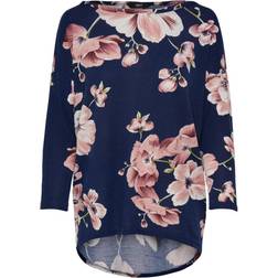 Only Printed Top with 3/4 Sleeves