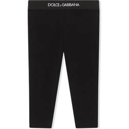 Dolce & Gabbana Baby Logo Waistband Leggings - Black