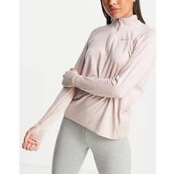 Nike Women's Element Dri-FIT Half-Zip Running Top Oxford/Light Soft Pink/Heather