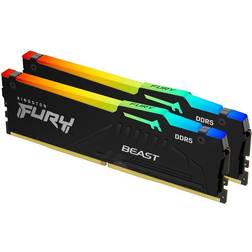 Kingston Fury Beast RGB DDR5 4800MHz 2x16GB ECC (KF548C38BBAK2-32)