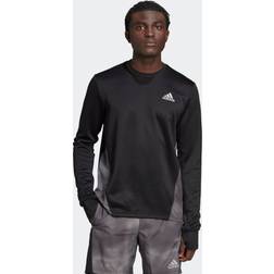 adidas Own The Run Colorblock Sweatshirt - Black/Grey Six/Grey Two