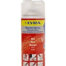 LYRA markeringsspray rød 500 ml. (4180) UN 1950 Aerosoler, brandfarlige 2.1