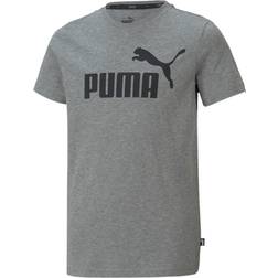 Puma Essentials Logo Youth T-Shirt - Grey Heather (586960-03)