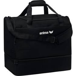 Erima Unisex Team Sports Bag with Bottom Compartment, black (Black) 7232106