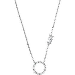 Michael Kors Premium Brilliance Necklace - Silver/Transparent