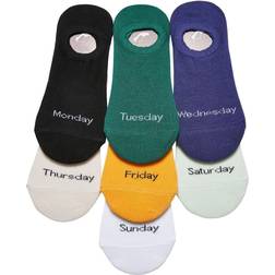Urban Classics Invisible Weekly Socks 7-Pack Strumpor Unisex flerfärgad