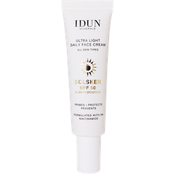 Idun Minerals Ultra Light Daily Face Cream Solsken SPF50 30ml