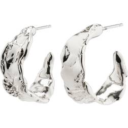Pilgrim Elara Hoop Earrings - Silver