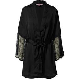 Hunkemöller Satin Lace Kimono - Black