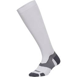 2XU VECTR Light Cushion Full Length Socks White/Grey