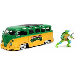 Jada Ninja Turtles VW 1962 Van & Leonardo Figur
