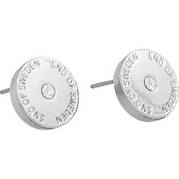 Snö of Sweden Harly Small Earrings - Silver/Transparent