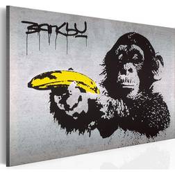 Arkiio Stoppa eller apan skjuter! (Banksy) 60x40 Tavla