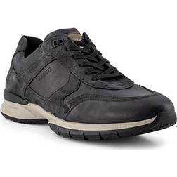 LLOYD Men's Kobalt Sneaker, Black/Steel/Black