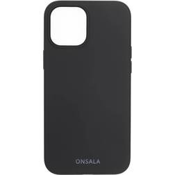 Onsala Collection iPhone 12/12 Pro silikonfodral (svart)