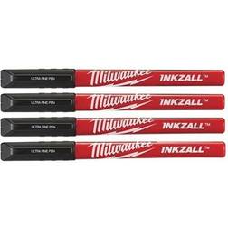 Milwaukee Inkzall Markers Black 4-pack