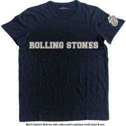 Rolling Stones The Unisex Applique T-Shirt/Logo & Tongue (Medium)