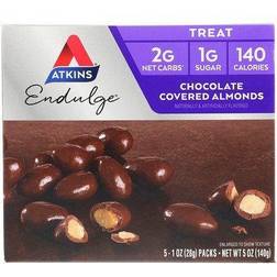 Atkins Endulge Chocolate Covered Almonds 5 Packs 1 oz (28 g) Each