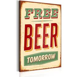 Arkiio Free Beer Tomorrow 40x60 Tavla