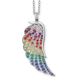 Engelsrufer Wing Zirconia Sterling Rhodium Plated Necklace ERN-WING-ZIM
