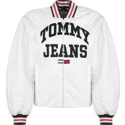 Tommy Hilfiger Quilted jacket with label lettering in offwhite
