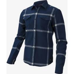 Ulvang Yddin Wool Flannel Shirt Men - New Navy/Vanilla