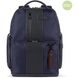 Piquadro Ca4439Br2Bm/Blu Zaino Iconico All-Tech In Pelle E Tessuto 42021299 Briefcase, Suitcase, Document Holder In Nylon And Leather